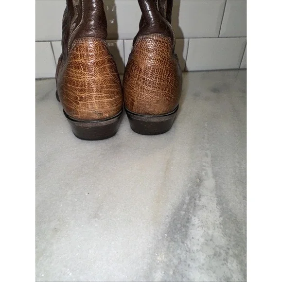 Panhandle Slim Men's 9.5D Brown Leather Cowboy Boots‎ 87266 OLA0003